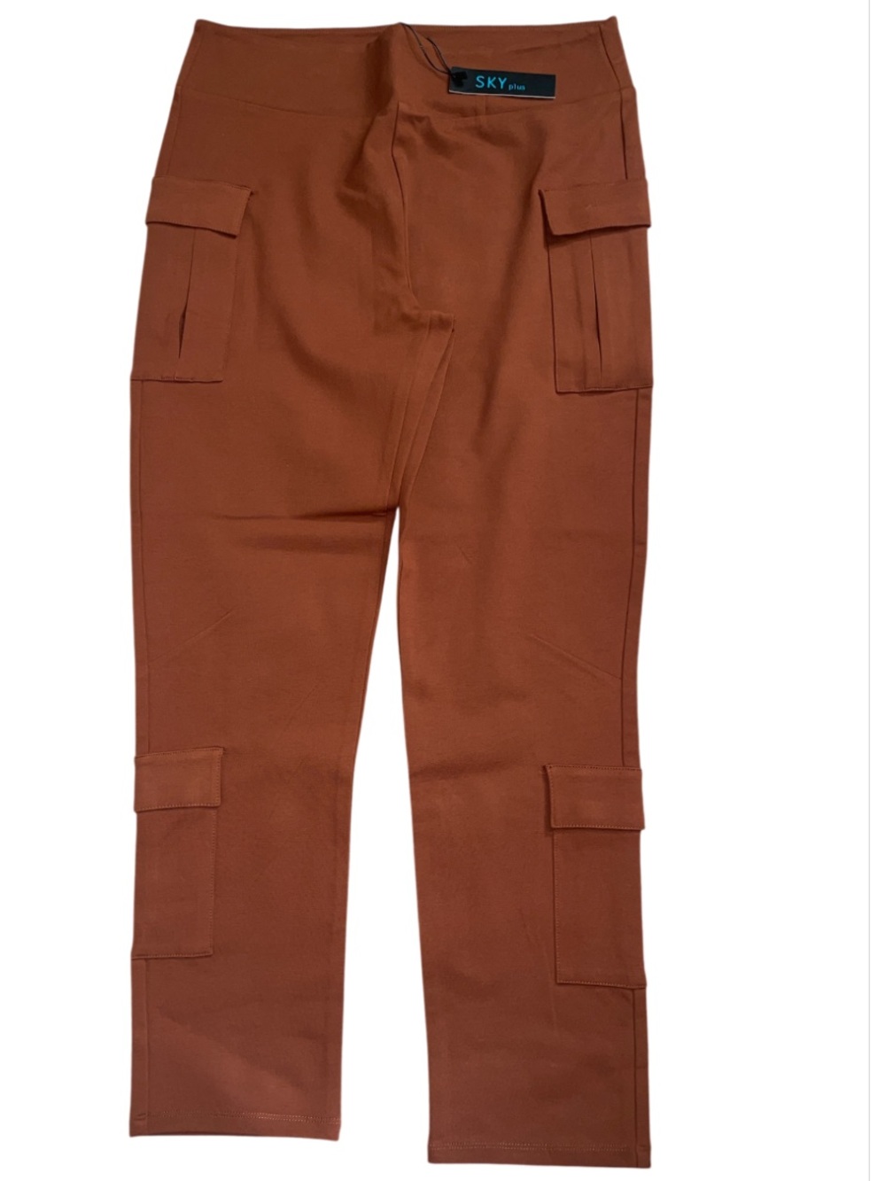 Sky Plus Rust Colored Pull On Cargo Pants